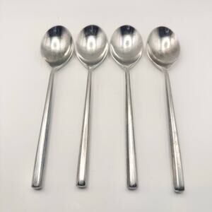 Stanley Roberts Korea SRBYOR Set of 4 Oval Spoons Replacement Flatware 7 1/8"